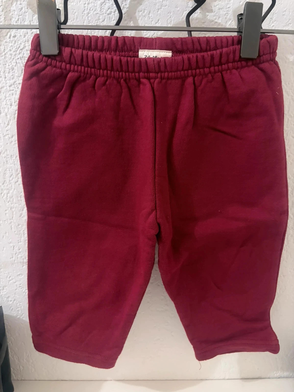 Corduroy Jogger Pants in Burgundy – 100% Cotton & Comfort – Size 24 Months (2 years) – photo 3
